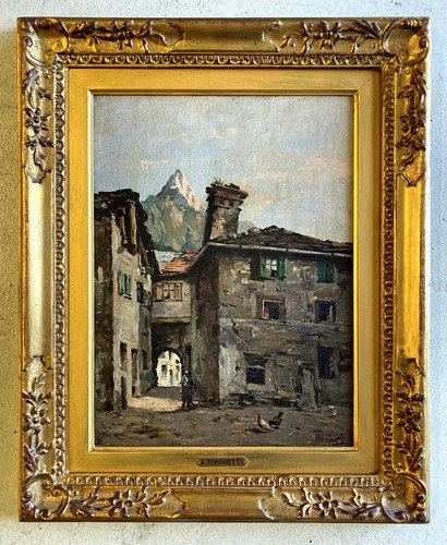 Antico dipinto olio - antico,