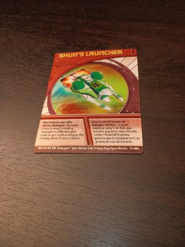 Bakugan card shun launcher - bakugan, shun's