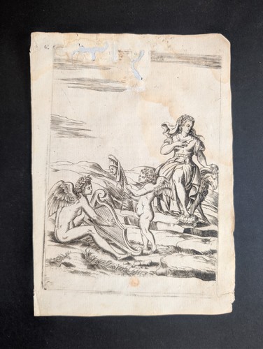 Venere con arpa - con, cupido,