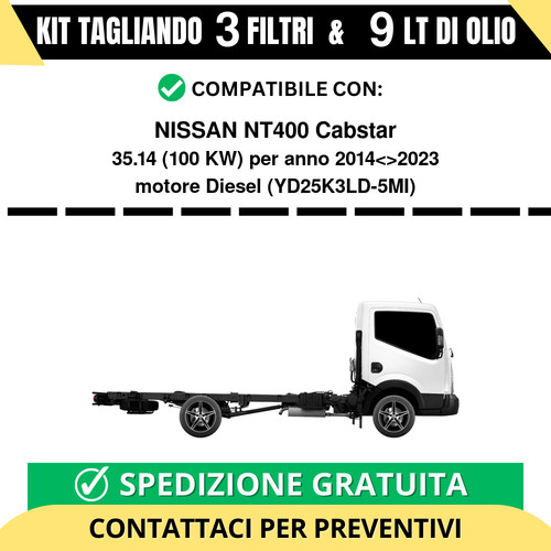 Tagliando per nissan nt400 - nissan,
