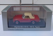 Mercedes 230SL 280SL Pagode closed red Minichamps MIB 1:43 350SL 450SL 500SEC