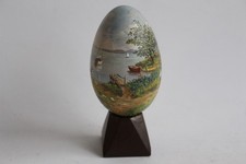 Uovo dipinto Il lago pittura