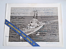 NO-WW2-MARINA MILITARE-NAVE-incrociatore "Caio Duilio"-1965-autografo Equipaggio