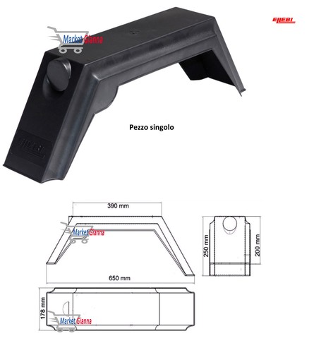Parafango ellebi pezzo - 10",