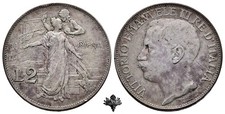 REGNO D'ITALIA 2 lire 1911 Cinquantenario ARGENTO Vittorio Emanuele III