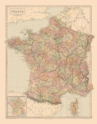 Mappa storica dipartimenti - mappa,