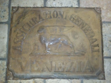 Targa incendio assicurazioni generali pubblicitaria