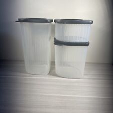 Tupperware Fresh N Cool Set 3 Contenitori Piccoli Medi Grandi Guarnizioni Nere Nuovi!