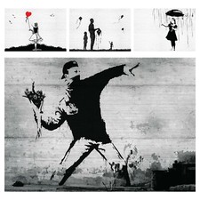 Fotomurale BANKSY tessuto non