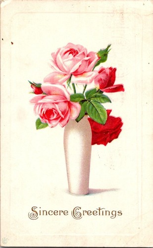 Cartolina epoca saluti - cartolina, d'epoca