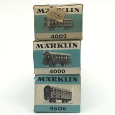 TRENINO MARKLIN VINTAGE TRENO VETTURA PASSEGGERI VAGONE MERCI