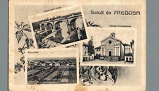 Alessandria Predosa vedutine , pieghine F. Piccolo  spedita franc asp