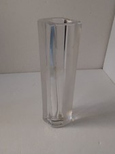 vaso vintage in cristallo Daum - France trasparente e satinato