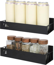 Porta Spezie per Cucina, 2 Pezzi Mensole Cucina, Porta Detersivi Salvaspazio, Me