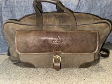 Borsone Overland in pelle/camoscio