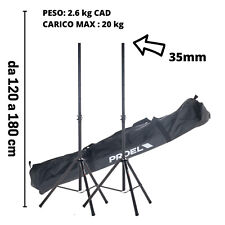 PROEL FRE180KITV2 Coppia Supporti Stativi Stand per Casse + Borsa per Trasporto 