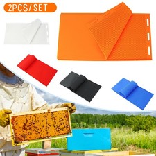 Stampo per fogli fondotinta cera d'api 2 pezzi silicone riutilizzabile base alveare stampo per fogli