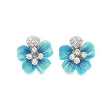 Orecchini a Fiore Diamanti ct