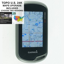 Garmin Oregon 600 GPS con aggiornamento mappe TOPO U.S. 24K scegli due regioni!