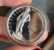 500 LIRE 1986 DONATELLO PROOF