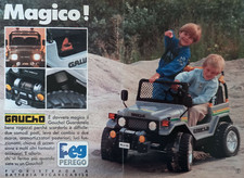 Pubblicità Advertising Italian Clipping 1990 FUORISTRADA GAUCHO PEG PEREGO.