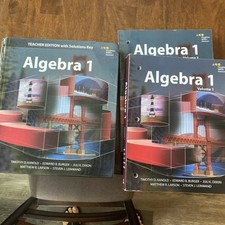 Algebra 1 Teacher Edition Solution Key and Workbook 1 And 2 Kanold, Burger…