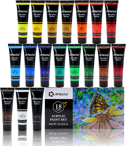Colori acrilici 36ml - colori, 18