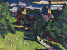 Quadro olio stile Wassily