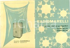 1955 ca MILANO Frigoriferi RADIOMARELLI Istruzioni modelli FR 175 FR 135 Illust.