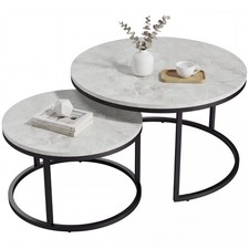 HOMCOM Set 2 Tavolini da