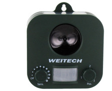 Scacciacani volpi gatti dissuasore repellente mq 75 batteria ricaricabile solare