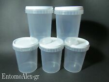 Contenitori impilabili barattoli plastica 520ml x10 PP tappo pressione cucina