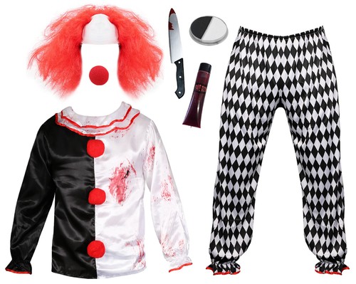 Costume clown assassino - assassino, adulti