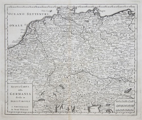 Germania originale incisione - germania,
