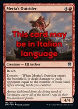 MTG MERIA's OUTRIDER FOIL EXC