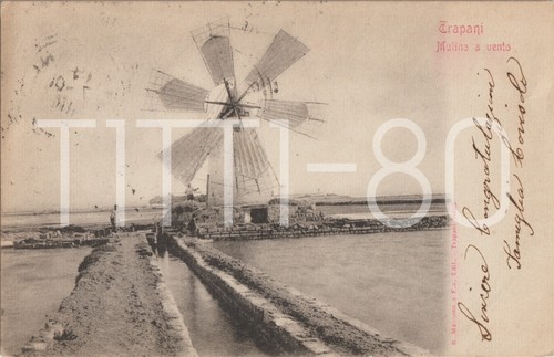 Trapani mulino vento 1901 - -,