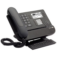 Alcatel Lucent 8028 IP Premium Deskphone Nero Tastiera Azerty Nuovo