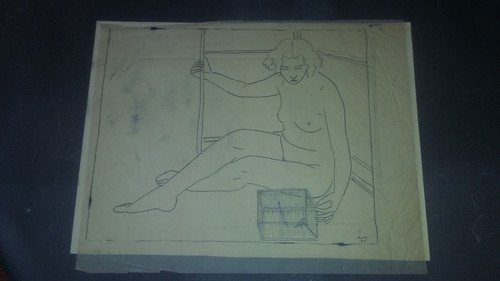 Disegno inchiostro cinese - inchiostro, "