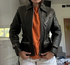 Redskins Giacca Moto In Pelle  Vintage M Leather