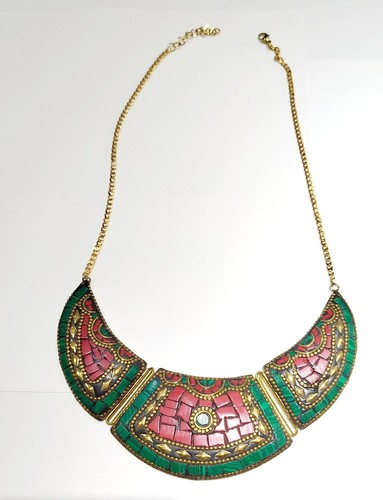 Collana con pendente tibetana - con,