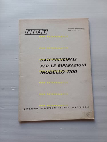 Fiat 1100 1970 manuale