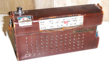 RADIO AM FM RADIOLINA D'EPOCA VINTAGE WALTHAM WS-73S CON CUSTODIA PER RICAMBI