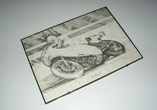 Mike Hailwood / Ducati / TT / 1978 / stampa / Colin Jones / bianco/nero