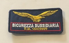PATCH RICAMO GPG SICUREZZA SUSSIDIARIA DM 154/2009 VARI COLORI