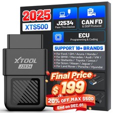2025 XTOOL XTS500 J2534 Pass-Thru Programmer OEM Reprogramming Diagnostic Tool