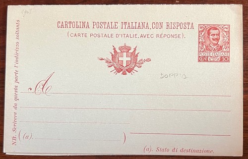 Regno italia 1903 - d', cartolina