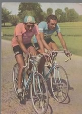 CYCLISME   FAUSTO COPPI ET ORESTE CONTE CYCLES BIANCHI