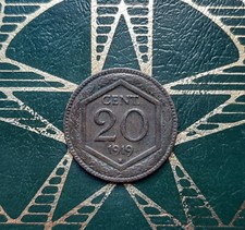 ($)     20 Centesimi 1919 (Esagono - liscio) - REGNO D'ITALIA - VITT. EM. III -