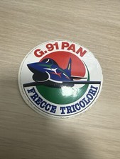 Adesivo Vintage G. 91 Pan Frecce Tricolori Aeronautica Militare Italiana - NOS