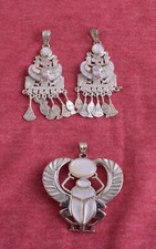 3 ciondoli scarabeo egiziano